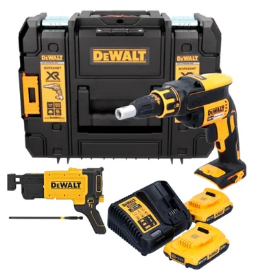 Immagine prodotto di Avvitatore a batteria per cartongesso DeWalt DCF 620 D2T 18 V 30 Nm senza spazzole + 2x batteria ricaricabile 2,0 Ah + caricatore + TSTAK