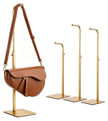 Immagine prodotto di Portaborse da tavolo - Regolabile 38-60 cm - Metallo - Color oro - Set da 4