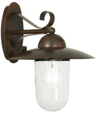 Produktbild von Eglo 83589 MILTON E27 Außen-Wand-/Deckenleuchte Antik-Braun IP44