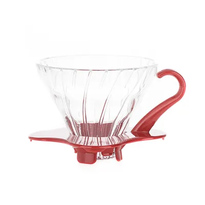 Obrázok produktu pre Sklenený odkvapkávač kávy V60 01 Red VDG-01R / Bestbrew