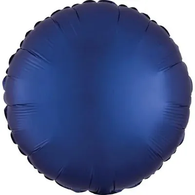 Image de Ballon en aluminium bleu marine rond 43 cm - Amscan