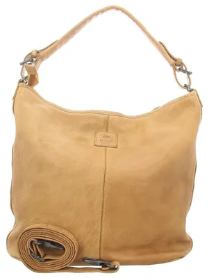 Image de Sac en cuir unie avec fermeture éclair, couleur jaune
