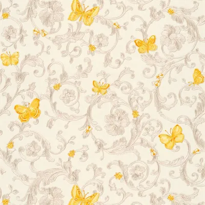 Produktbild von Profhome 343253-GU Luxus Tapete Blumen schimmernd gelb gold creme 7,035 m2