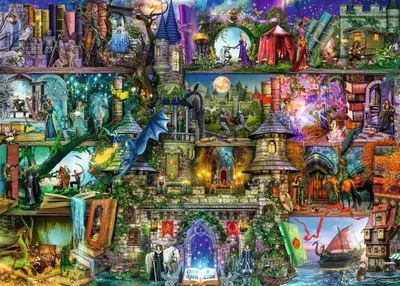 Immagine prodotto di Puzzle Ravensburger - Miti e leggende, 1000 pezzi