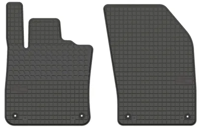 Image de Tapis avant en caoutchouc pour Volvo V60 II / S60 III depuis 2018 (break) – 2 pièces, noirs, sur mesure
