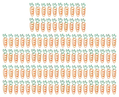 Obrázok produktu pre 100 ks sponiek na papier v tvare mrkvy, galvanizovaný kov, protišmykové, nerezové, roztomilé na dokumenty, listy