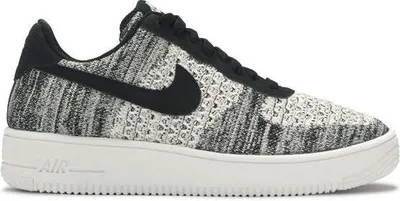 A side view of a Nike Air Force 1 Flyknit 2 shoe.
