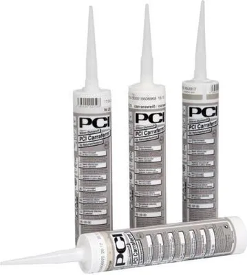 Produktbild von PCI Augsburg GmbH 2988/6 PCI Carraferm Dichtstoff Naturwerksteine 310ml transparent Silikon N
