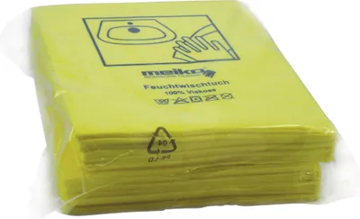 Produktbild von Wischtuch 35 x 40 cm (B x L) 100 % Viskose gelb 10 St./Pack.