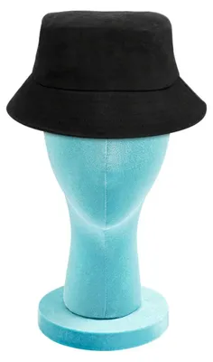 Produktbild von Schaufensterpuppen Kopf Weiblich - Perückenkopf Display - Abnehmbar, Schaumstoff, Kopfumfang 52,5 cm, Leicht 0,76 kg, Für Perücken/Hüte/Tücher - Blau