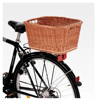 Produktbild von Transportkorb aus Weide für Gepäckträger eckig 44x34 cm