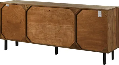 Image de MASSIVMOEBEL24 | Buffet 185x40x77 en bois de Sheesham naturel non traité LICHTENBERG #116