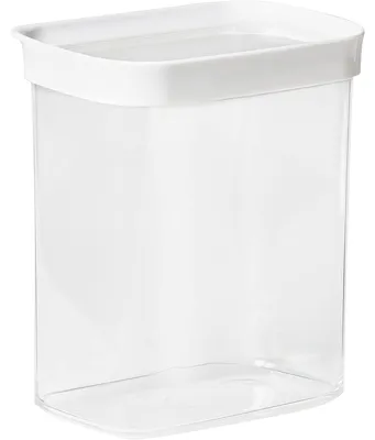 Produktbild von EMSA Optima, Container, Rechteckig, 1,6 l, Transparent, Weiß, Styrol-Methylmethacrylat (MS), Thermoplastisches Elastomer (TPE), 55 °C