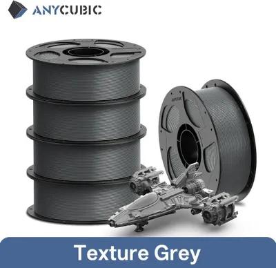 Obrázok produktu pre Filament pre 3D tlačiarne PETG – FDM 1,75 mm – 5 kg – štruktúrovaná sivá