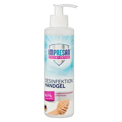 Produktbild von IMPRESAN Desinfektionsgel für sichere Desinfektion der Hände, 250ml Spender, Größe:1er Pack