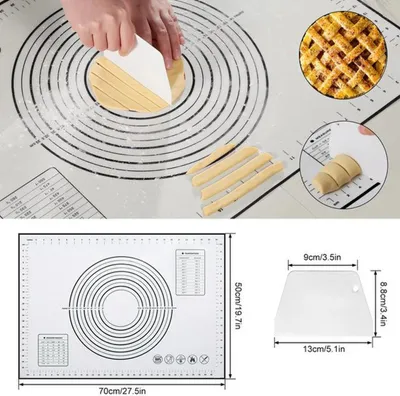 Produktbild von Silikonische antislip-bakmat mit Messlinien für vielseitige Verwendung