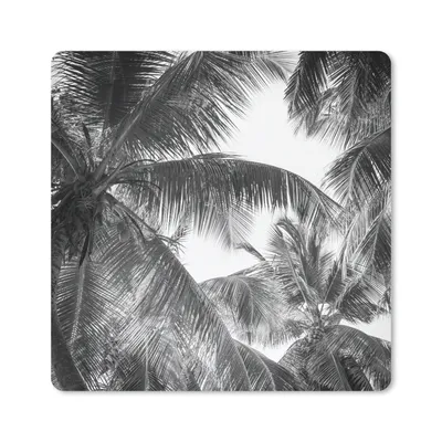 Produktbild von MuchoWow® Mauspad Mousepad Palmwedel - Vintage - Natur 20x20 cm - Mousepads - Maus Mat - Pad - Mausunterlage - Desk Mat - Bureauartikeln