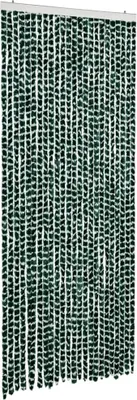 Produktbild von vidaXL Fliegenvorhang Grün und Weiß 100x230 cm Chenille