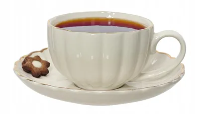 Produktbild von Porzellantasse weiß mit Untertasse 220 ml