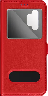 Zdjęcie produktu dla Avizar, etui typu folio do Galaxy A13 5G / A04s z podwójnym okienkiem, czerwone