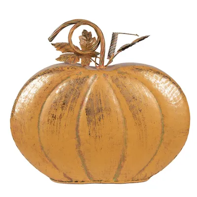Zdjęcie produktu dla Clayre & Eef Dekoracja Dynia 34x15x32 cm Pomarańczowy Metal