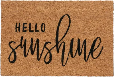Produktbild von relaxdays Kokos Fußmatte Hello Sunshine