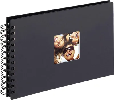 Image de Walther Fun noir 23x17 40 pages noir spiralé SA109B