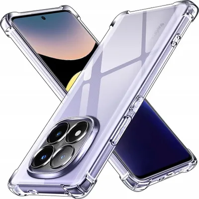 Zdjęcie produktu dla Silikonowe etui Anti Shock dla Xiaomi Redmi Note 14 Pro+ 5G - Przeźroczysty KP36549