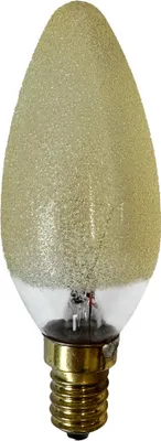 Produktbild von Merkur Glühbirne Kerze 40W E14 Eiskristall Bernstein 40 Watt Glühlampe warmweiß dimmbar