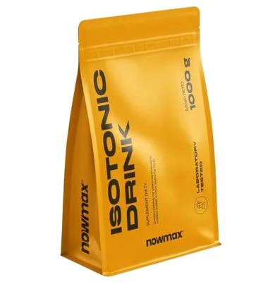 Produktbild von nowmax Isotonic Drink 1000 g Grüner Apfel – Elektrolyte, Vitamine & Kohlenhydrate
