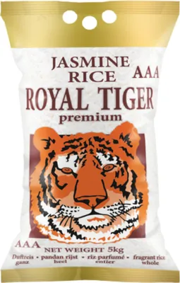 Produktbild von Royal Tiger Jasminreis Duftreis, 5kg Beutel, Jasmin-Reis aus Thailand