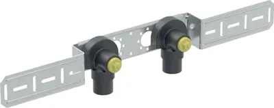 Produktbild von Geberit GE Mepla Anschlusswinkel, vormontiert, gedämmt, zweifach, d16mm x Rp 1/2, AD 15,3 cm, Set, 1 Stk.