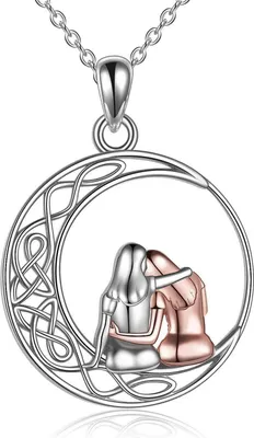 Produktbild von Schwester-Halskette Sterling Silber Anhänger Geburtstagsgeschenke für Frauen
