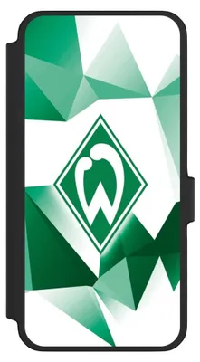 Produktbild von NIVOCASE Klapphülle für Samsung Galaxy A56 5G  Handyhülle aus Kunst Leder NIVOflip schwarz Offizielles Lizenzprodukt SV Werder Bremen Tarnmuster