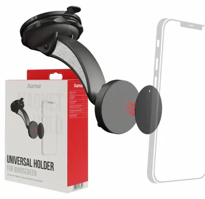 Produktbild von Hama Magnet, Handy/Smartphone, Passive Halterung, Auto, Schwarz