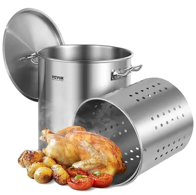 Zdjęcie produktu dla Garnek duży indukcja ze stali nierdzewnej 201 z pokrywką gastronomiczny 40L