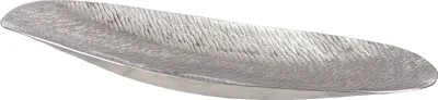 Produktbild von Casablanca Schale, oval, "Sinar", Aluminium, silberfarben, , L. 14 cm, B. 47 cm, H. 4 cm 69258/Abverkauf nur solange Vorrat reicht