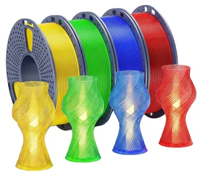 Obrázek produktu pro 3D tiskárny, filament, materiál PLA, cívky po 250 g, PETG, 250 g x 4