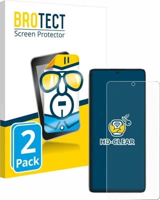 Produktbild von 2x Für Xiaomi Poco F6 Schutzfolie BROTECT Displayschutz Display Schutz Folie Klar Transparent