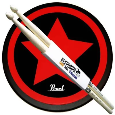 Obrázek produktu pro Pearl PDR-08SP cvičný pad Star s paličkami na bicí nástroje