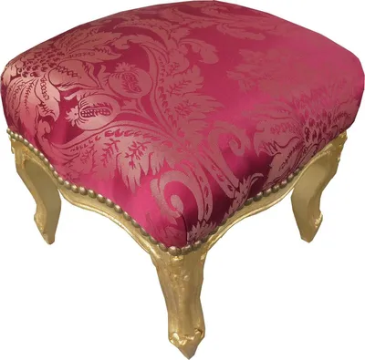 Immagine prodotto di Casa Padrino Sgabello barocco rosso bordeaux / oro Mod2 - Mobili antichi - Sgabello