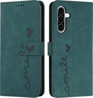 Produktbild von Samsung Galaxy A56 Hülle - Coverup Smile Klapphülle - Grün
