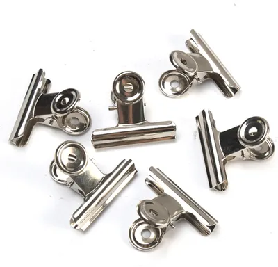 Produktbild von 30 Stück kleine Verschlussclips Metall | 30mm Tüten Clips | Brief Klammern aus Edelstahl mit starker Federkraft | Lebensmittelbeutel Verschlussklammern | Metallklemmen für ein luftdichtes Abschließen