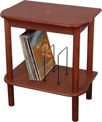 Image de Meuble à disques vinyles en bois