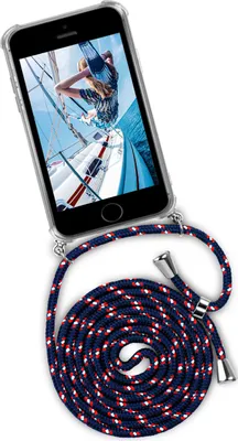 Produktbild von TWIST-Case + TWIST-Cord für iPhone 5S / 5 / iPhone SE, Farbe:Nautic Life (Silber)