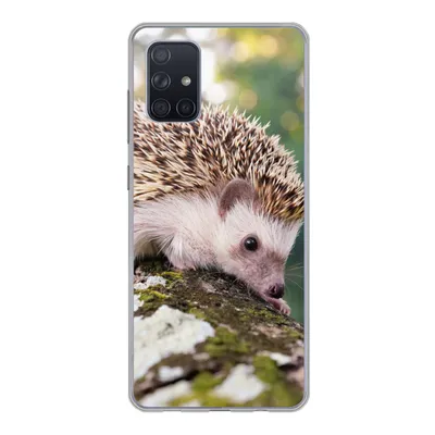 Produktbild von MuchoWow® Handyhülle Schutzhülle Hülle für Samsung Galaxy A51 Baby - Igel - Baum Silikon Softcase Handy Hülle - Schutzabdeckung