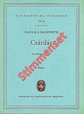 Produktbild von Hauswirth, Hans M. Czardas Akkordeonorchester Stimmenset