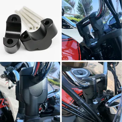 Produktbild von Für Kawasaki Z900RS 17-19 Motorrad Modification Handlebar Risers/Height up Adapter schwarz