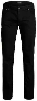 Produktbild von Jack & Jones 12153645, Jeans, Erwachsener, Schwarz, Baumwolle, Elasthan, Polyester, Nicht bleichen, Natürliche Trocknung