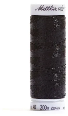 Imagen del producto de Bobina de hilo gris Mettler Poly Sheen